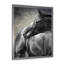 Portrait d'un cheval noir - peinture sur toile-59843248-59843251