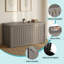 Boîte de rangement verrouillable en résine résistante à l'eau 150 gallons, rangement extérieur toutes saisons-111109067