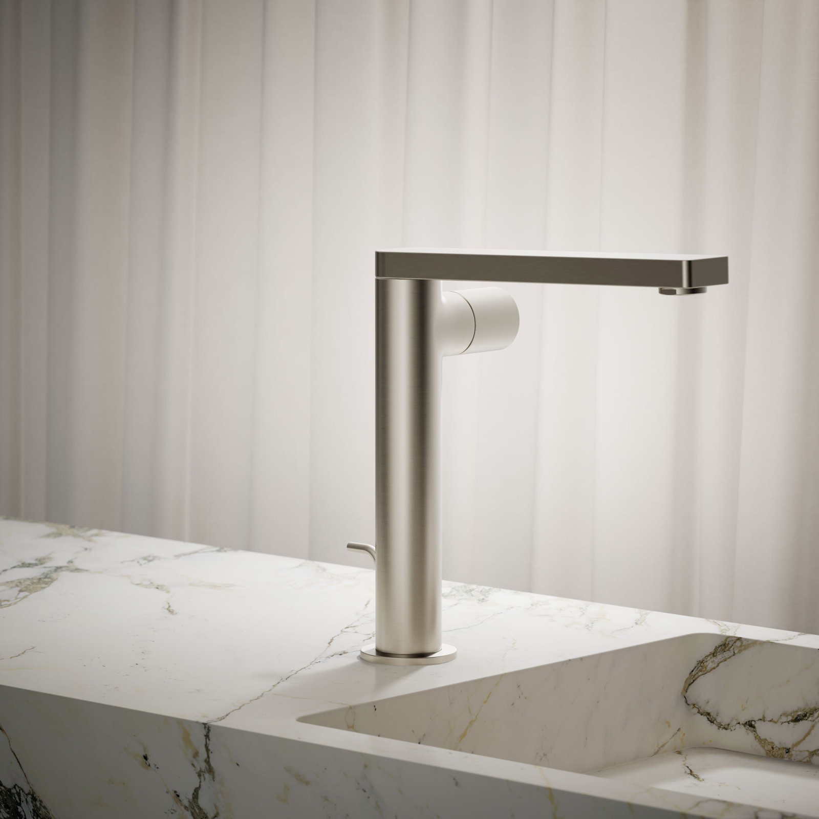 Composed Single-Handle Bathroom Faucet, Brushed Nickel