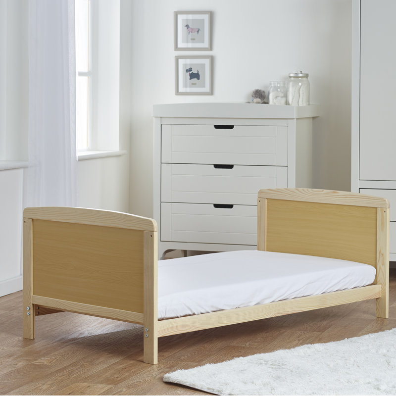 2 Cot Bed Bundle with Mattress, Natural