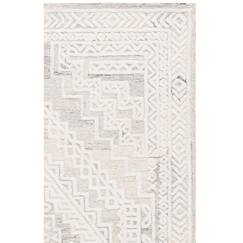 Tapis d'intérieur en laine touffeté à la main Metro, Rectangle 6 pi 0 po x 9 pi 0 po