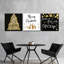 «Christmas Wishes Triptych», reproduction sur toile-1102556954