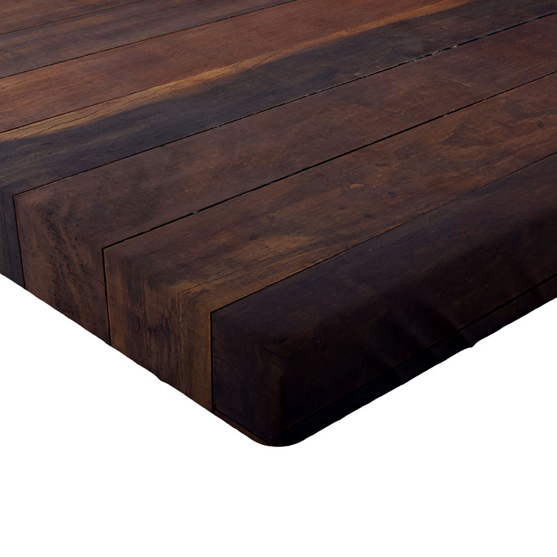 Ambesonne Fitted Sheet 2-Pack, Dark Brown Wood/Shiplap, California King Fitted Sheet