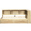 Lit de jour simple en bois avec tiroirs de rangement, ports et choix polyvalents - Armoires-870264110