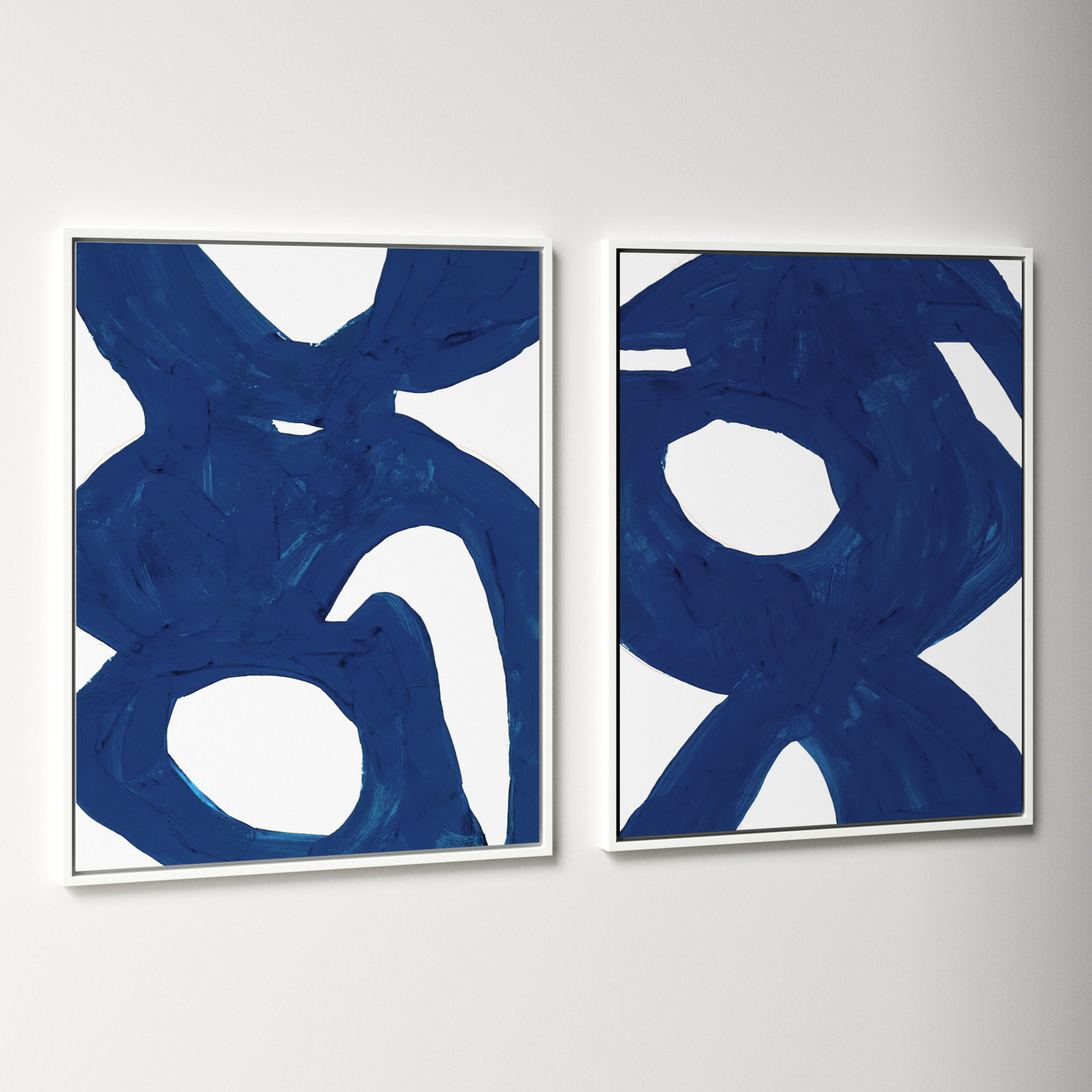 Goodall "Blue Harmony" 2-Piece Print Set, 20" H x 32" W, White