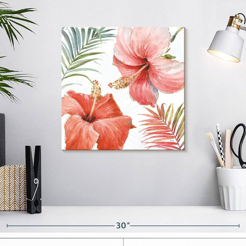 Harnek tropical rosé III, H 16 po x l 16 po