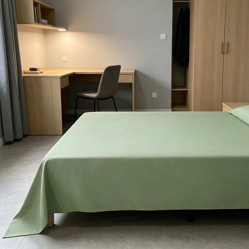 Draps plats, draps confortables, housse de protection pour matelas, résistants à l'eau, résistants aux fuites et ne se tachent pas facilement pour nettoyer et entretenir les draps 63 x 90,5 po