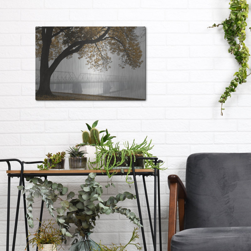 «Foggy Riverview» par Lori Deiter, H 12 po x l 16 po