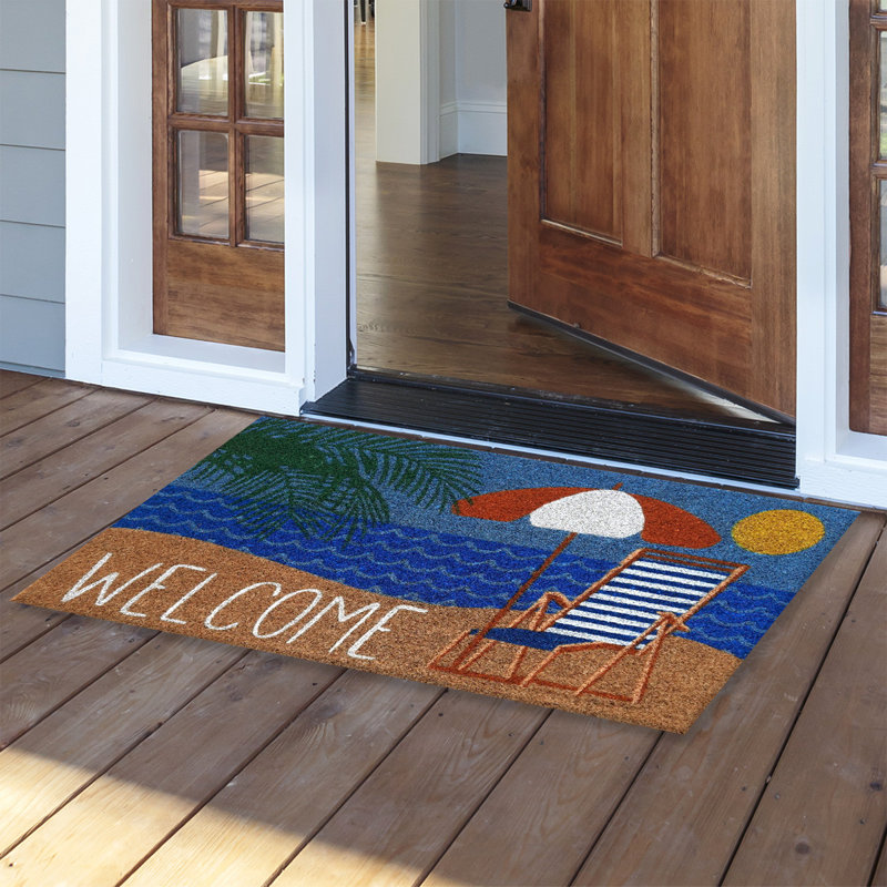 Welcome Beach Coir Doormat