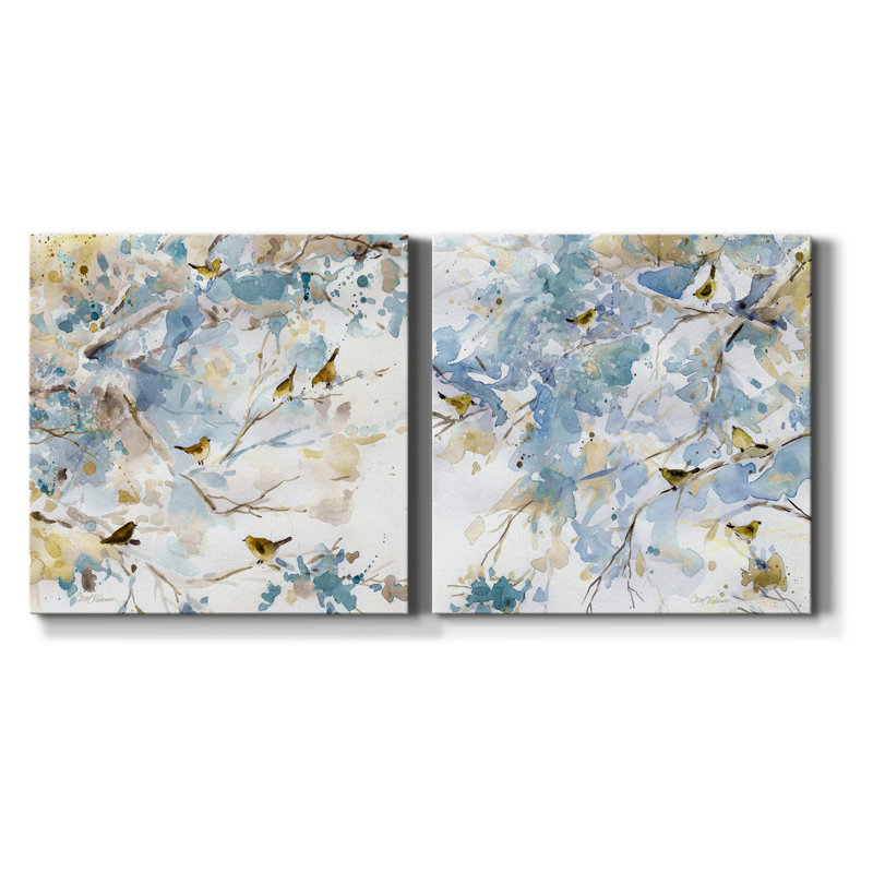 «Lavender Spring I», ensemble de 2 reproductions sur toiles tendues, H 24 po x l 48 po x P 1 po