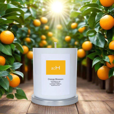 a:H Orange Blossom Scented Candle