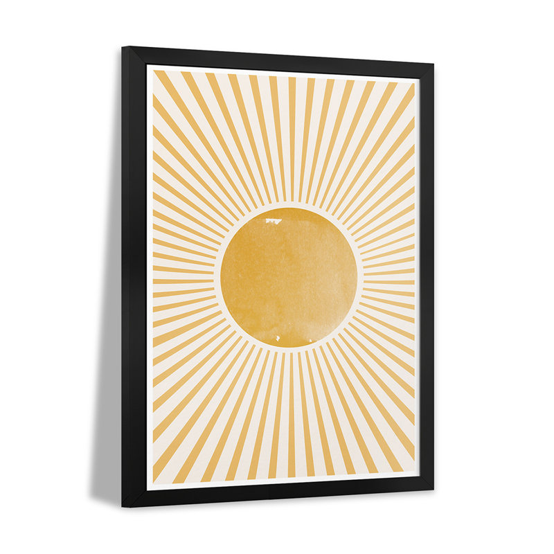 Boho Sun - reproduction d'art mural - affiche de galerie, H 24 po x l 16 po
