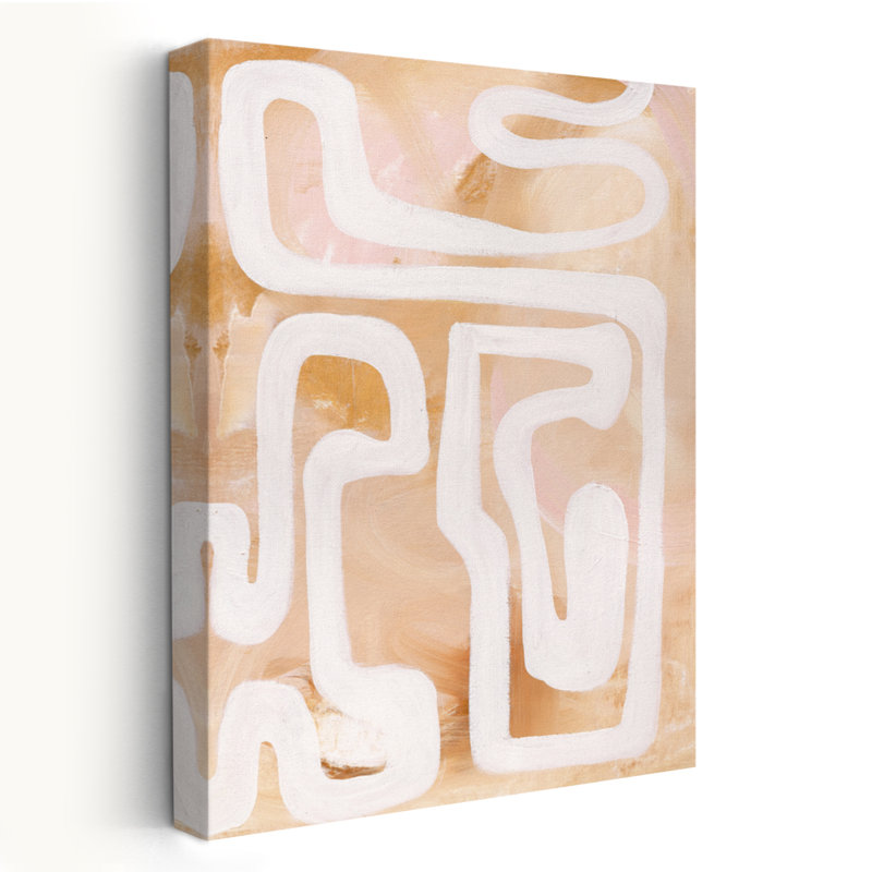 Blanc - art abstrait, H 24 po x l 16 po