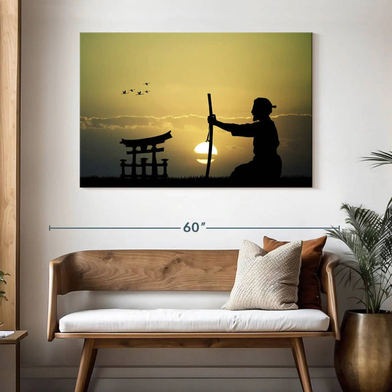 Méditation Leisha Samurai, H 20 po x l 30 po