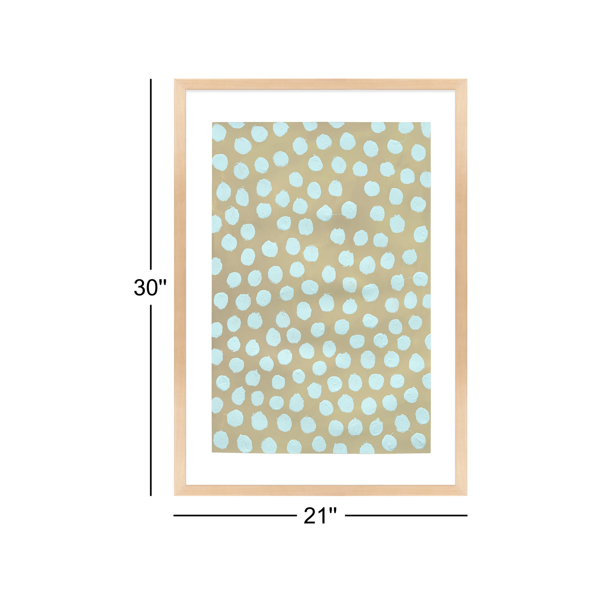 Cloud On Khaki by Michela Sorrentino, Brown, 30" H x 21" W x 1.25" D