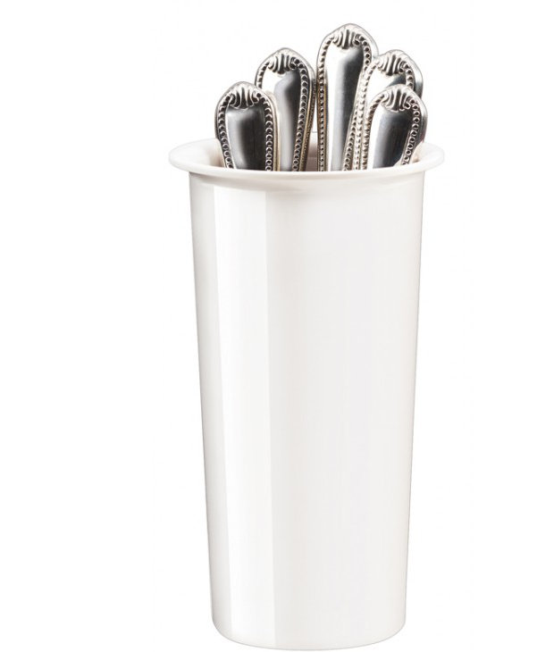 Cylindre en mélamine extra profond blanc
