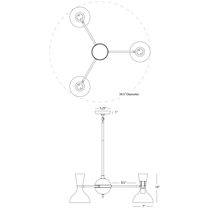 Lustre Clare Light, Bleu pastel et blanc, Laiton moderne, H 56,25 po x l 27,75 po x P 15 po