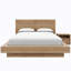 Ensemble de chambre à coucher 2 pièces avec tête de lit à lattes Dahlia, 1 table de chevet-18470065