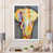 Toile avec cadre blanc