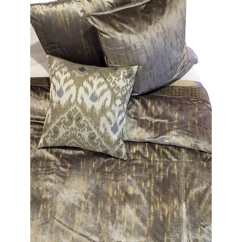 Arian Velvet Sham, Gray