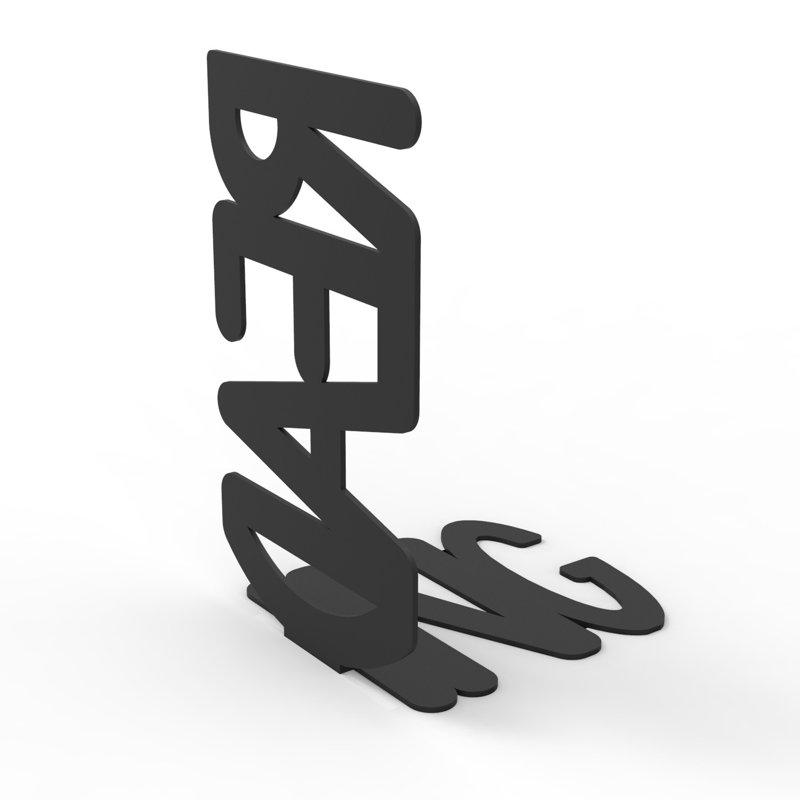 Metal Assembled Reading Bookend