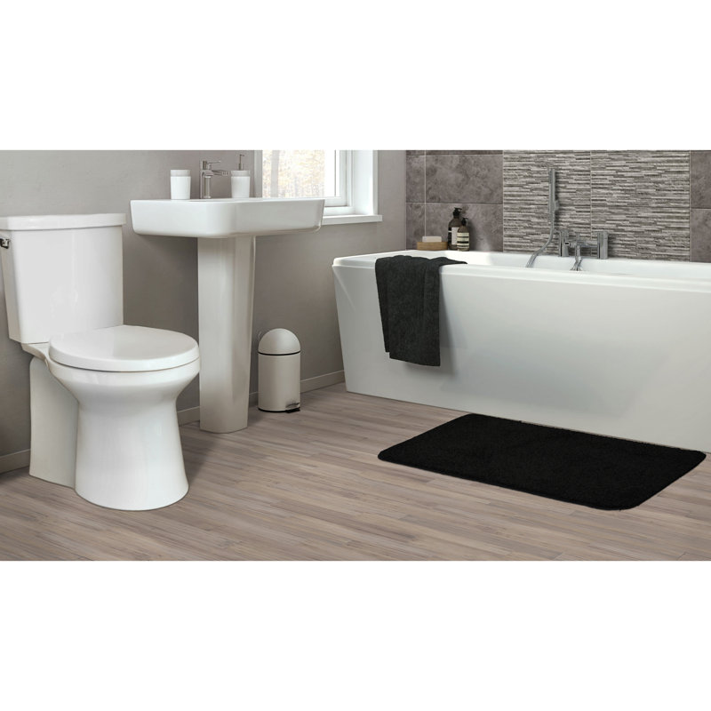 Tapis Huntingdon, tapis de bain moelleux absorbant très doux, antidérapant, séchage rapide, lavable à la machine, confort moelleux pour le plancher de la salle de bain, la baignoire et la douche