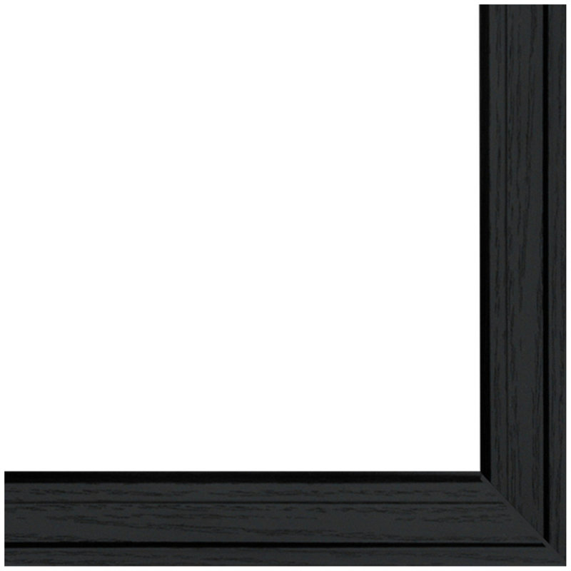 "The Kitchen Vignette" 2-Piece Vignette With 7-Peg Mug Rack By Millwork Engineering, Black Frame