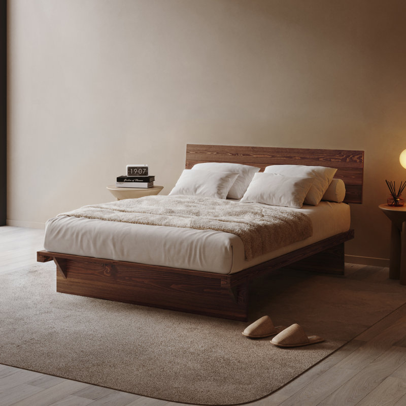 Hardee Solid Wood Bed, Super King (6'), Espresso Wood