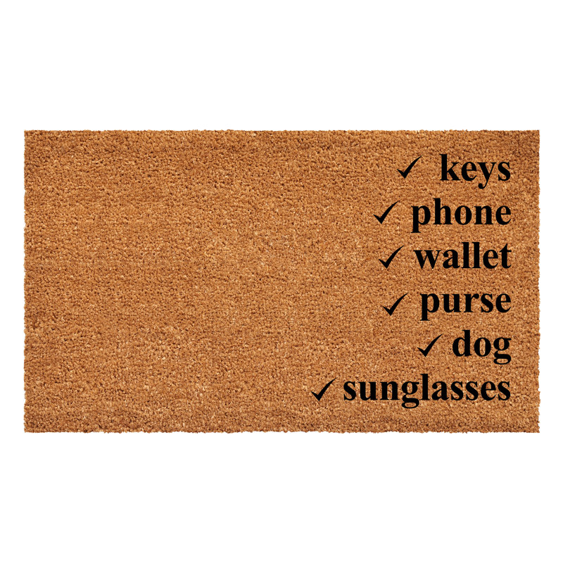 Tapis de porte antidérapant Calderdale, L 24 po x L 48 po