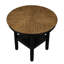 Table de salle à manger 5 pièces à hauteur de comptoir avec rangement et 4 chaises à finition bicolore rustique et moderne pour un coin 5 pièces brun noir contemporain
