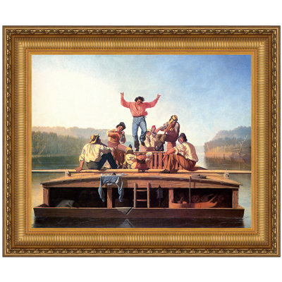 Jolly Flatboatmen In Port, 1857 Print by George Caleb Bingham