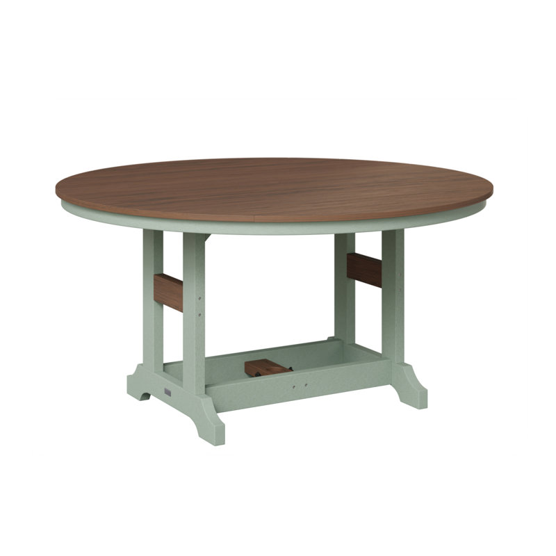 Table de bar ronde Berlin Classic, Imbuia, Écume de mer, écume de mer