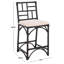 Tabouret de bar avec coussin Christine-125847878