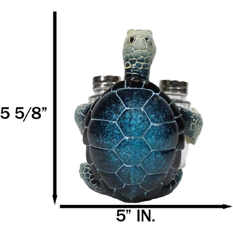 Figurine en forme de coquillage vert, Bleu