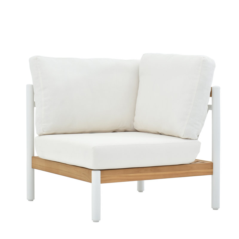Toile d'angle en teck Parinita