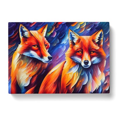 Fox Painting Vol.6 Abstract - Wrapped Canvas
