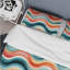 Ensemble de housse de couette à chevrons en polyester microfibre Colorful Whirls-2113286084