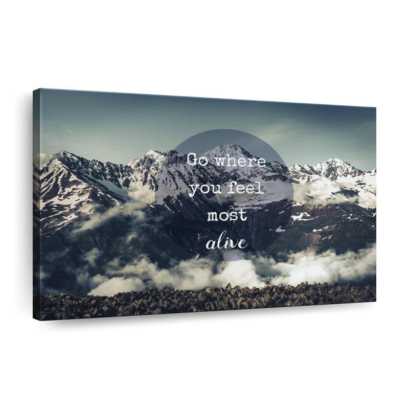 «Most Alive», impression sur toile, H 8 po x l 12 po x P 1 po