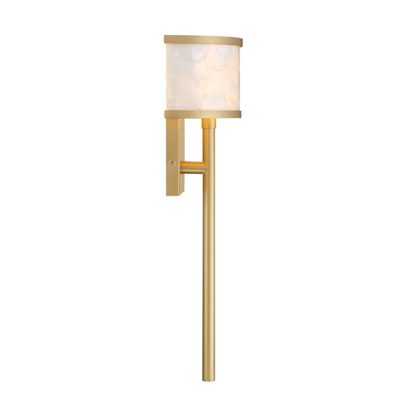 Mariquita 1-Light Wall Sconce in Spun Gold by Breegan Jane