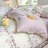 Flowers Purple Violet White Flower Reversible Bedding Set Microfiber Romantic Aesthetic Plants Duvet Cover-112214328