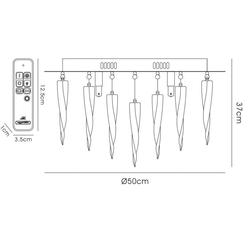 Littlefield LED Flush Mount, 240W