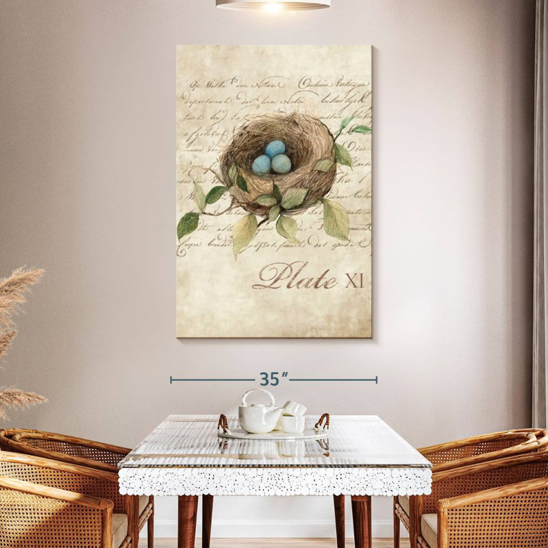 Brampt Bird Nest Study, 51" H x 34" W