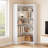 71.8'' Farmhouse Corner Bookcase, 5 - Tier Tall Bookcase, L-Shaped Corner Shelf-429540394