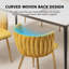 Chaise d'appoint rembourrée en velours Evanni-333893695-316044271