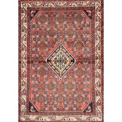 Tapis traditionnel orange / violet / brun Ferran
