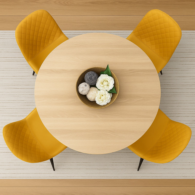 4 - Person Dining Set, Yellow