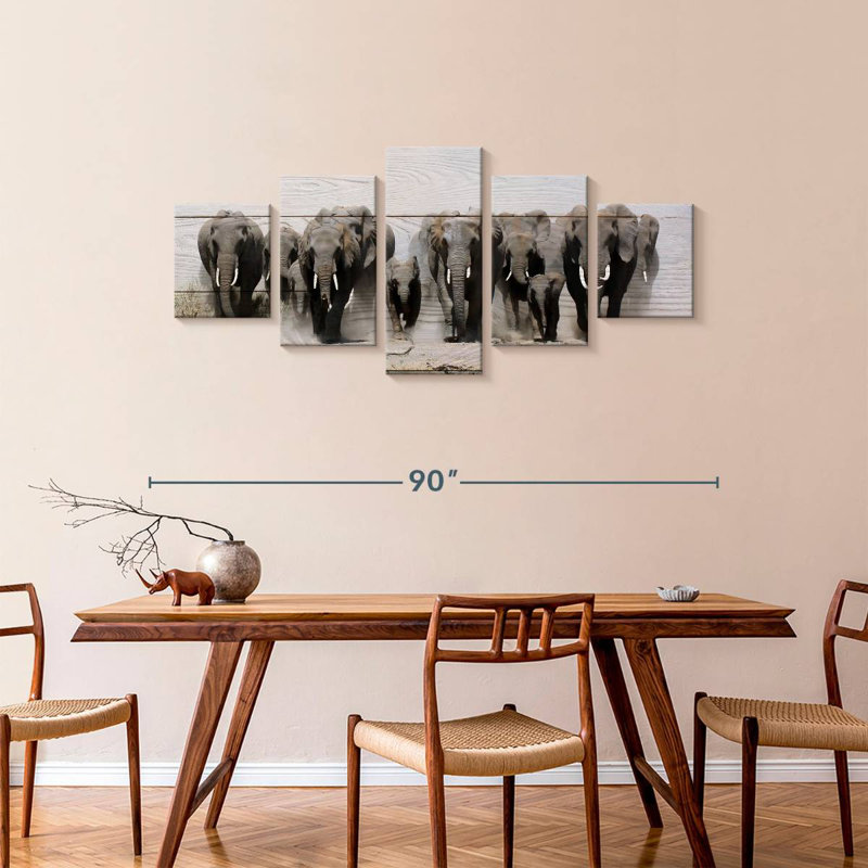 Elephants In Motion