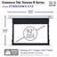 Écran de projecteur encastré blanc Evanesce-89598343