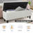 47'' Tufted Storage Ottoman Bench, Velvet End Of Bed Bench With Nail Accent And Solid Wood Legs, For Living Room, Bedroom, Entryway