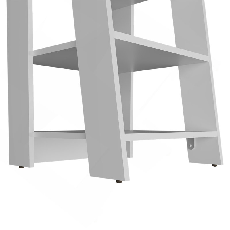 Freestanding Bathroom Shelf With Open Storage, White